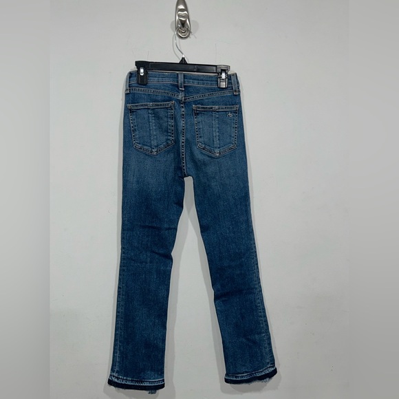 Rag & Bone Hana High-Rise Ankle Straight Jeans in Croyden Size 24 - Picture 3 of 4